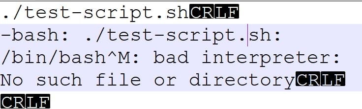 Replace CRLF to LF in bash script